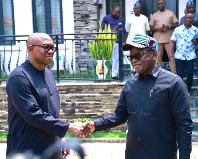 2023 Presidency: Governor Ortom Endorses Peter Obi, Says He Can Deliver Nigeria