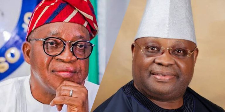 Adeleke, Oyetola In verbal War Over N76 Billion Debt