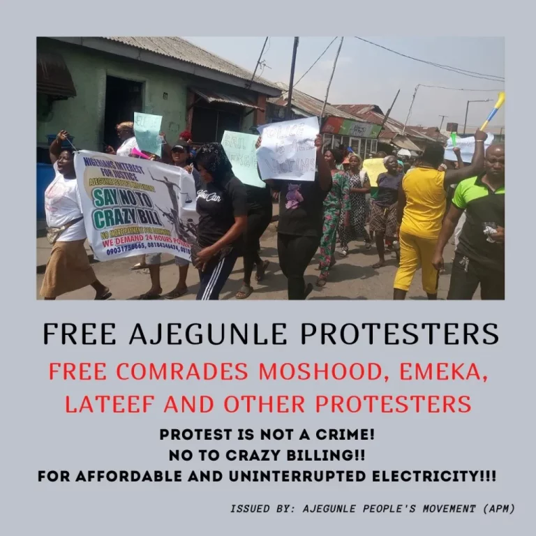 Group Condemns Arrest Of Protesters Against Crazy Electricity Bills In Lagos