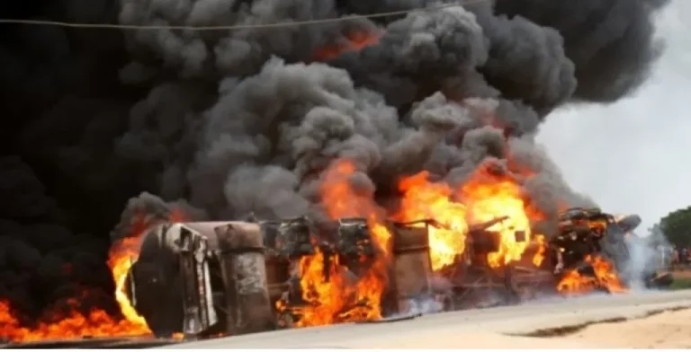 Fuel Tanker Explodes At Ilorin Filling Station