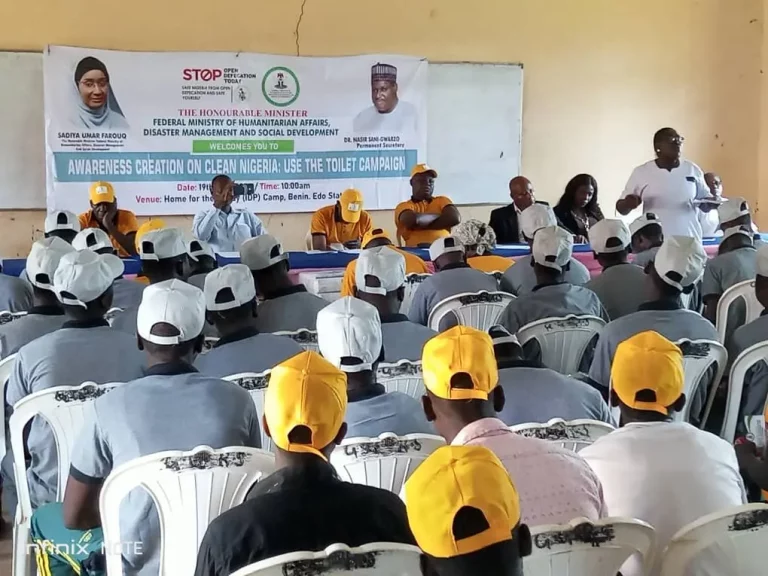 FG Takes Anti-open Defecation, Personal Hygiene Campaign To IDPs In Edo