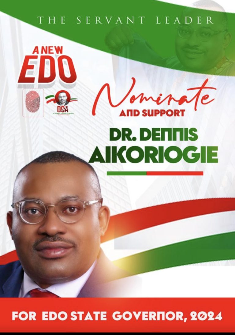 DR DENNIS AIKORIOGIE’S PLAN FOR JOB CREATION IN EDO STATE.