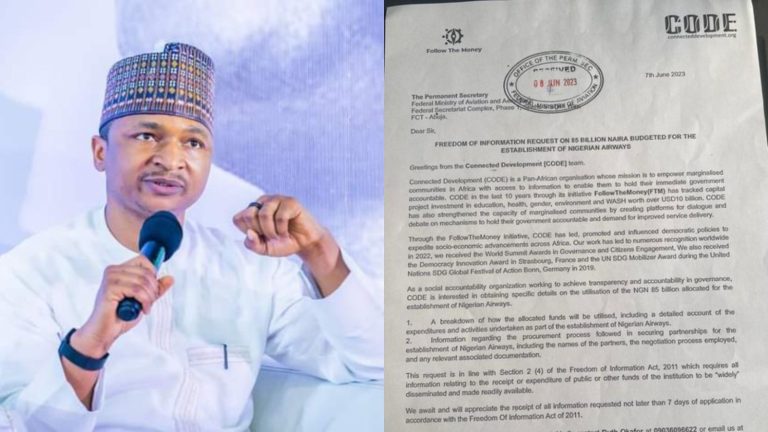 Group submits FOI request on Nigeria Air scandal