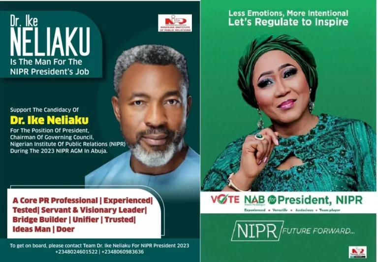 Neliaku vs Ali-Balogun: How PR Interns Rate Flyers of NIPR Presidential Aspirants Ahead ‘2023 AGM’