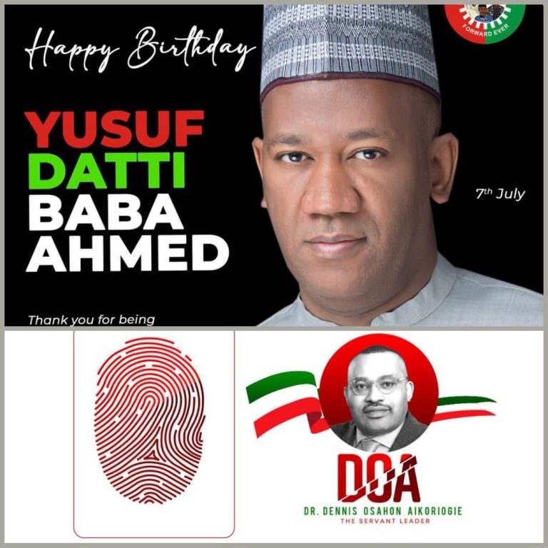 Happy Birthday To Labour Party’s vice presidential candidate Yusuf Datti Baba Ahmed