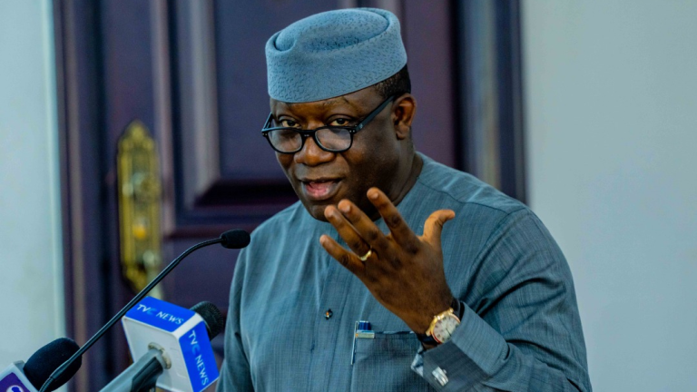 Fayemi hails Oyebanji, cautions new commissioners, advisers against being threats to progress