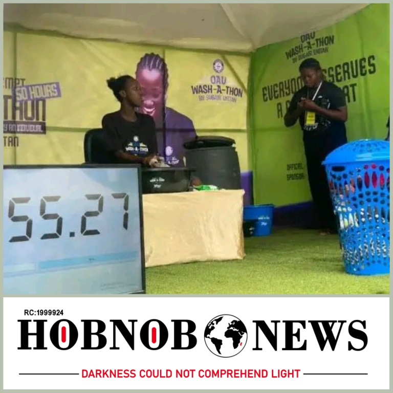 Guinness World Record: OAU student starts 50-hour hand wash-a-thon