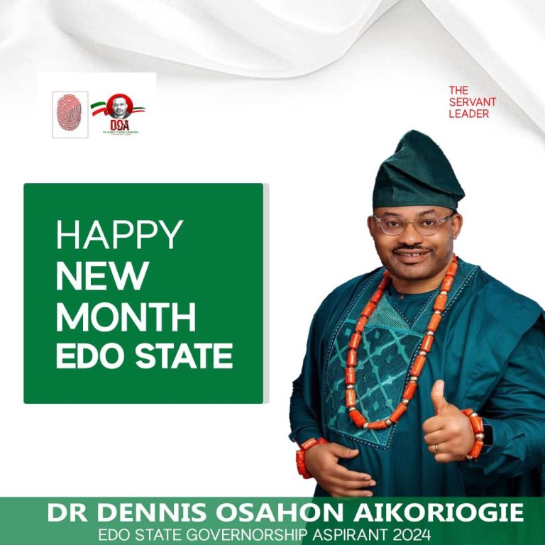 Reimagining Edo State: Dr. Dennis Osahon Aikoriogie’s Vision for Economic Growth and Sustainable Development
