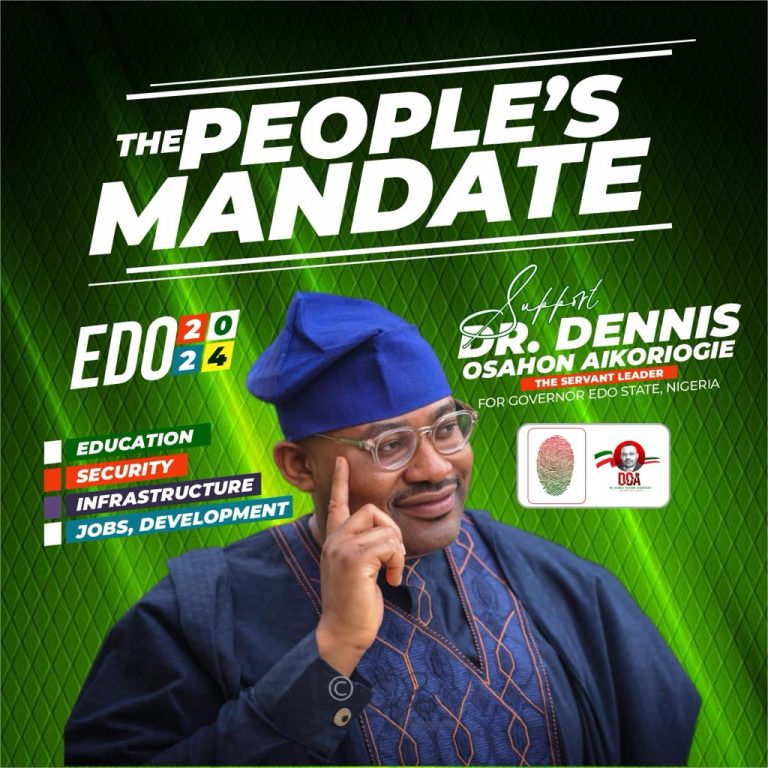 Dr. Dennis Osahon Aikoriogie: The Unparalleled Choice for Edo State Governorship