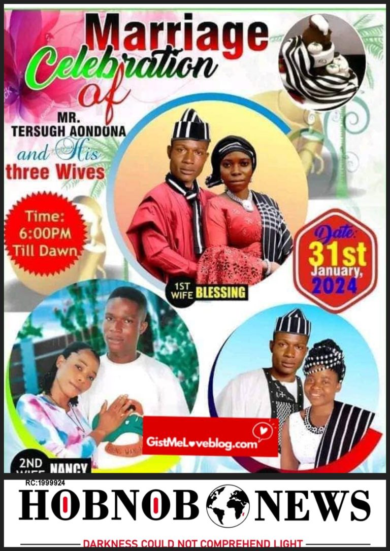 Photo: Benue Man Marries Three Women On The Same Day