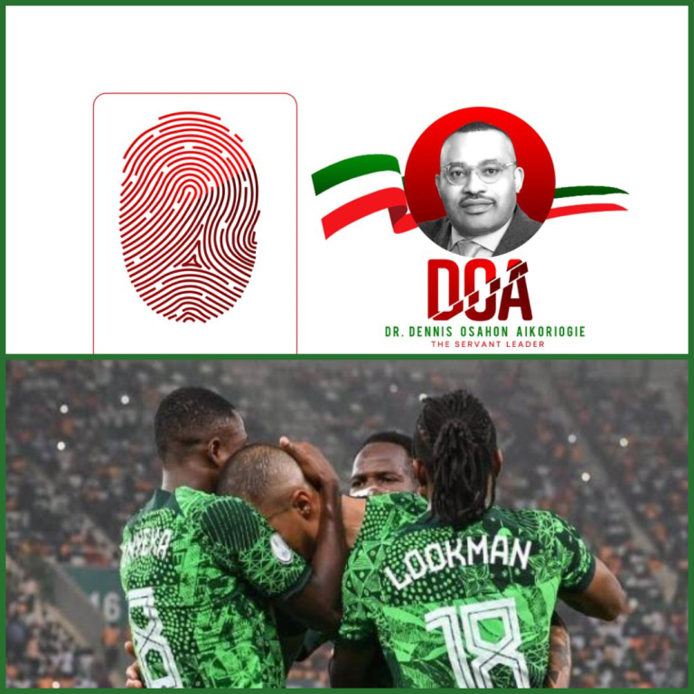 NRM Gubernatorial Aspirant Dr. Dennis Osahon Aikoriogie Celebrates Super Eagles Victory in AFCON Semi-Finals