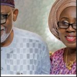 You Left Me To Face All Manners Of Mockery -- Akeredolu's Wife Laments At His Funeral