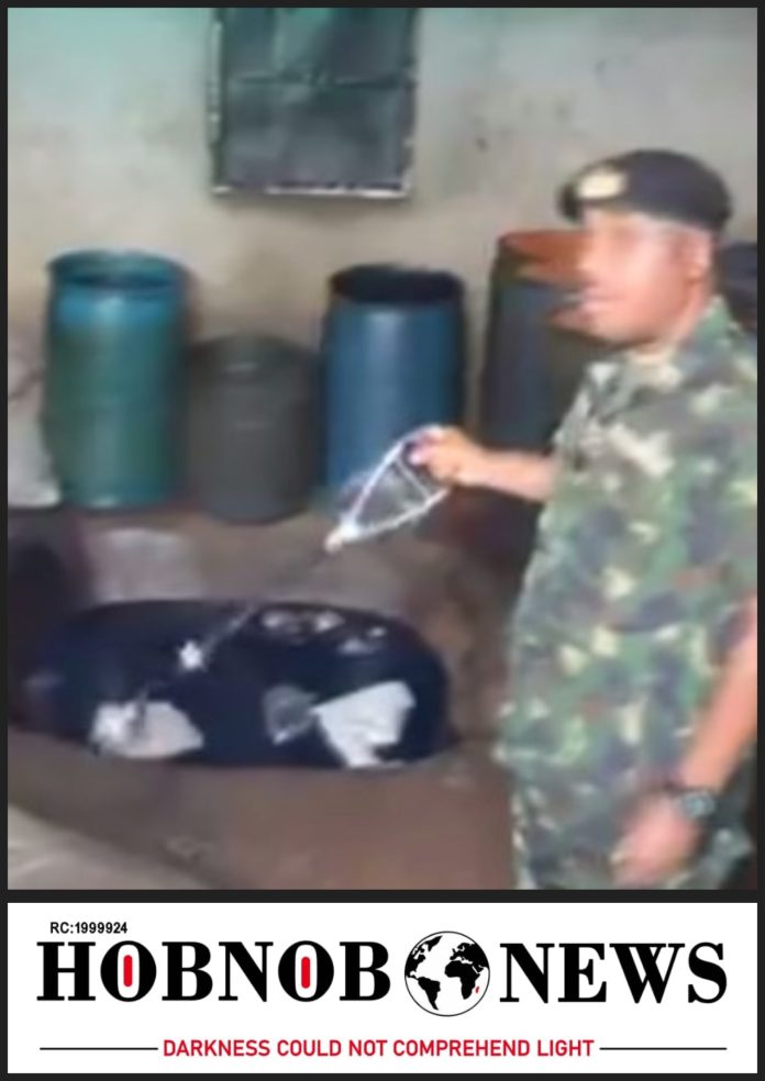 Oil Bunkering: Nigerian Navy Reveals Covert Diesel Depot in Port Harcourt