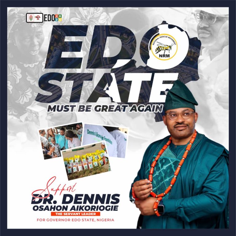 Introducing Dr. Dennis Osahon Aikoriogie: The Divine Candidate Ready to Lead Edo State to Prosperity