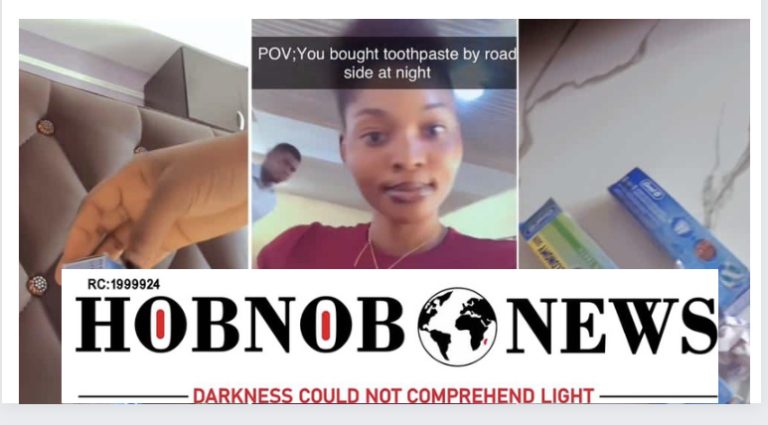 Nigerian Lady Exposes Shocking Contents of Toothpaste Bought At Night