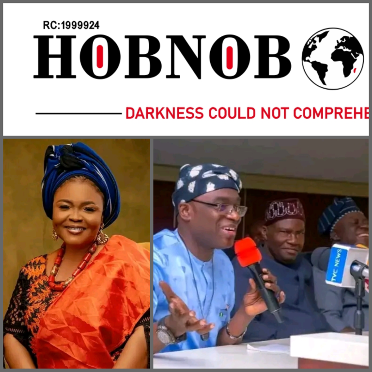 OJU LG CARETAKER COMMITTEE CHAIRMAN, HON. (MRS) ABURI JP, CONGRATULATES GOV. ALIA FOR THE AWARD OF MOST PERFORMING GOVERNOR OF THE YEAR 2023.