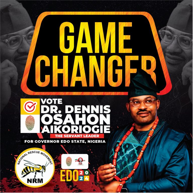 Ready for a Bright Future: Dr. Dennis Osahon Aikoriogie, NRM Gubernatorial Candidate, Poised to Lead Edo State