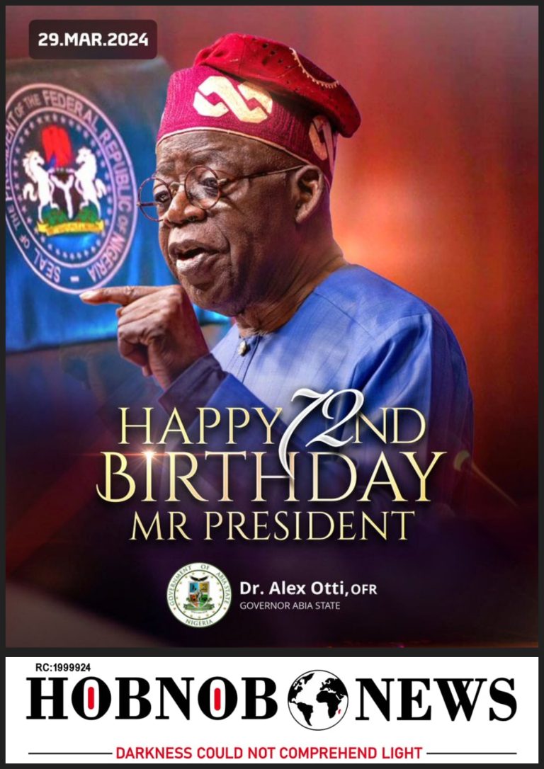 Read Governor Alex Otti Birthday Message to President Tinubu