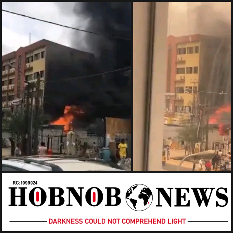 Fire Ravages Shops in Lagos Plaza; Cause Under Investigation
