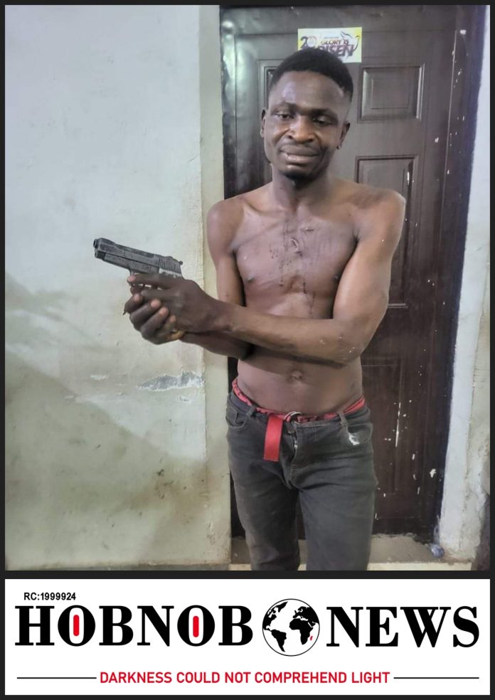 Photos: FCT Police Arrest Notorious Armed Robbery Kingpin, Chukwuemeka Oputa, Alias 