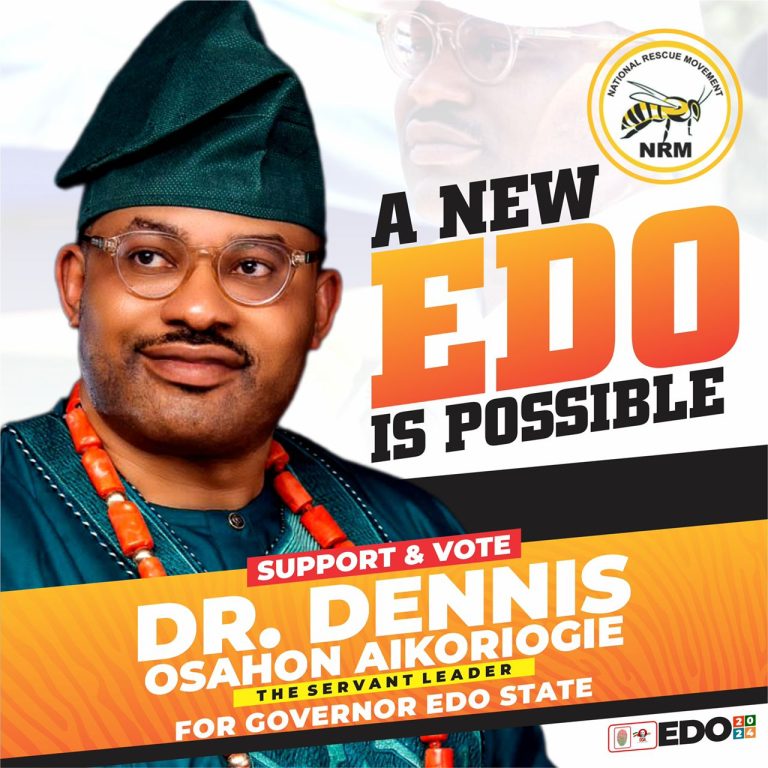 *Dr. Dennis Osahon Aikoriogie Promises People-Oriented Governance for Edo State If Elected as Next Governor*