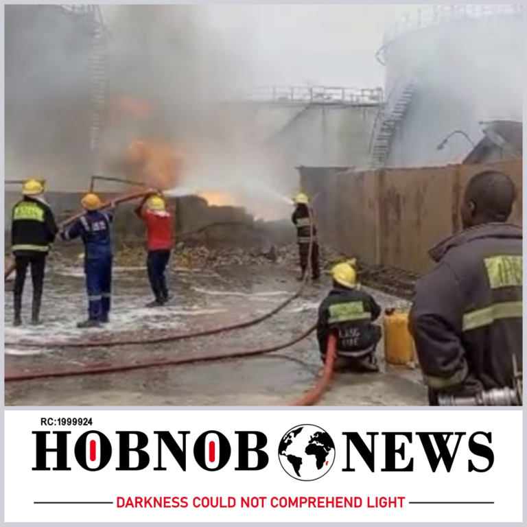Confusion as Fire Engulfs Depot in Lagos