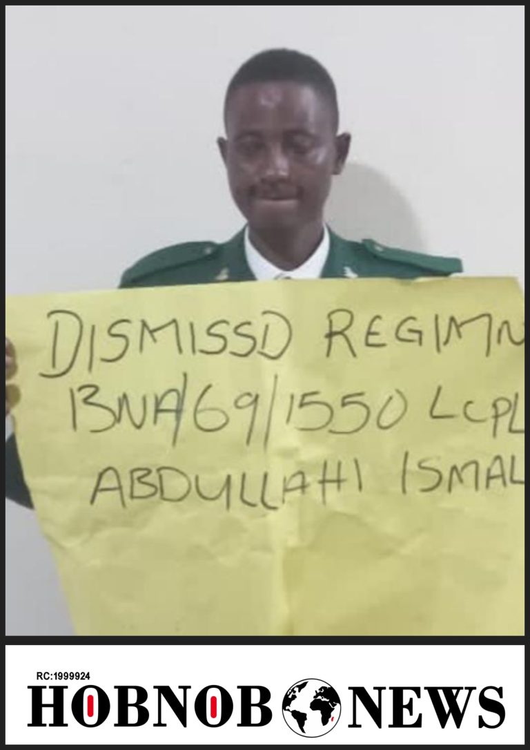 Nigerian Army Dismisses Soldier Caught Having Affair with Colleague's Wife