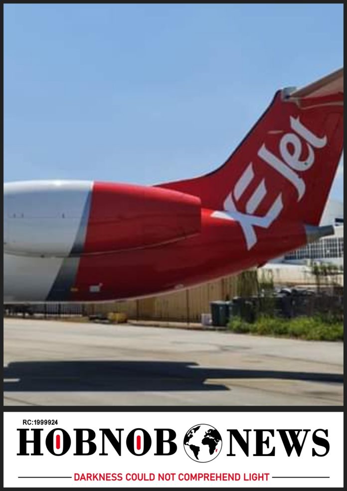 XEJET Aircraft Loses Traction, Skids Off Runway in Lagos