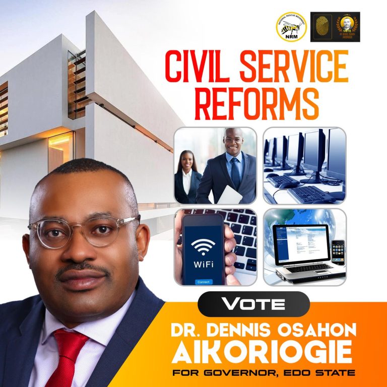 Dr. Dennis Osahon Aikoriogie Promises Positive Civil Service Reforms for Edo State