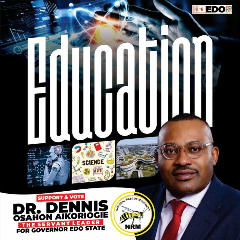 Dr. Dennis Osahon Aikoriogie: Transforming Edo State Educational Sector is Top Priority