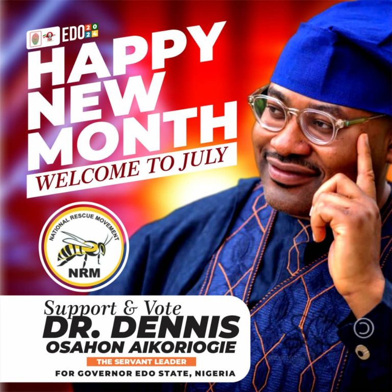 *Dr. Dennis Osahon Aikoriogie Felicitates with Edo State Indigenes as July 2024 Begins*