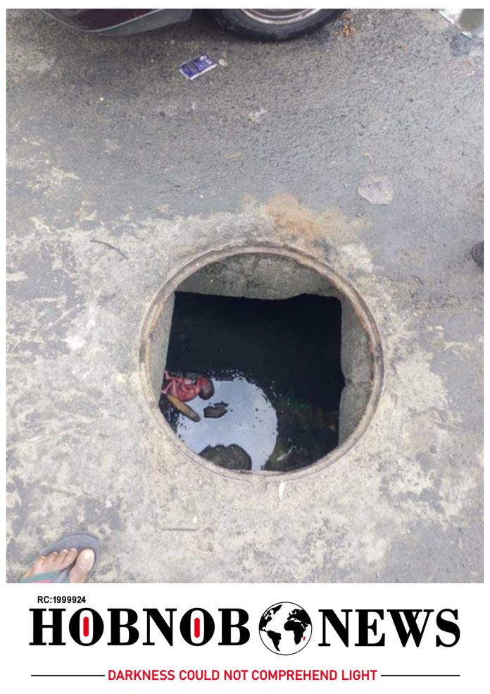 Graphic Photos: Newborn Baby Found Dead in Port Harcourt Manhole