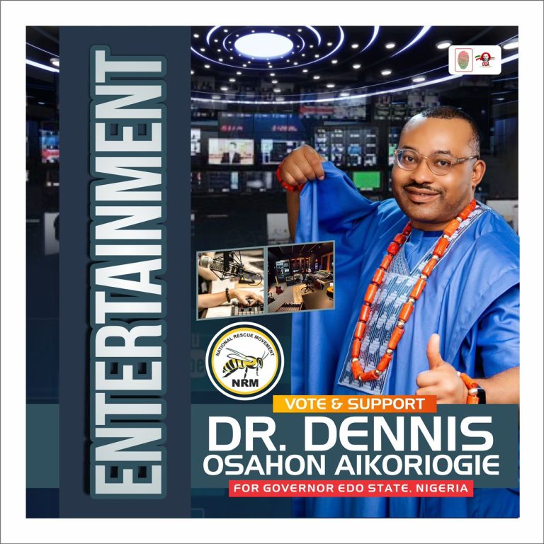 Edo State Gubernatorial Candidate Unveils Ambitious Plans to Elevate Entertainment Industry in the State