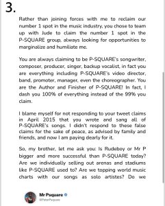 Psquare Feud: Peter Okoye Writes Emotional Open Letter to Twin Brother Paul
