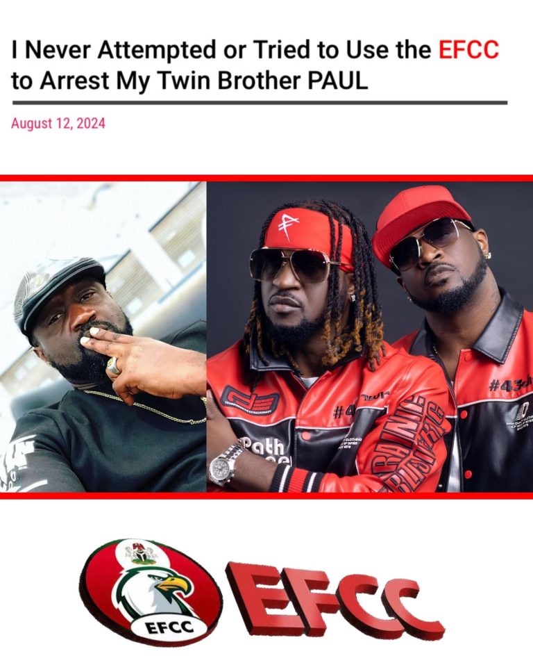 P-SQUARE: Peter Clarifies EFCC Issue Involving Paul, Jude, And Ifeoma