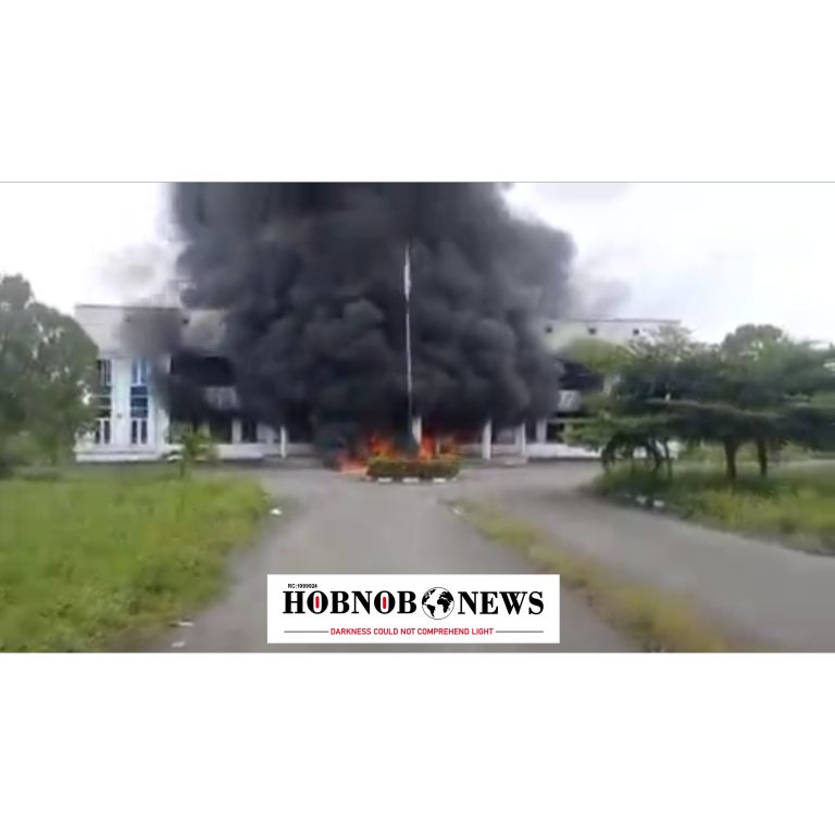 "Ikwerre Local Government HQ Set Ablaze Amid Escalating Tensions"