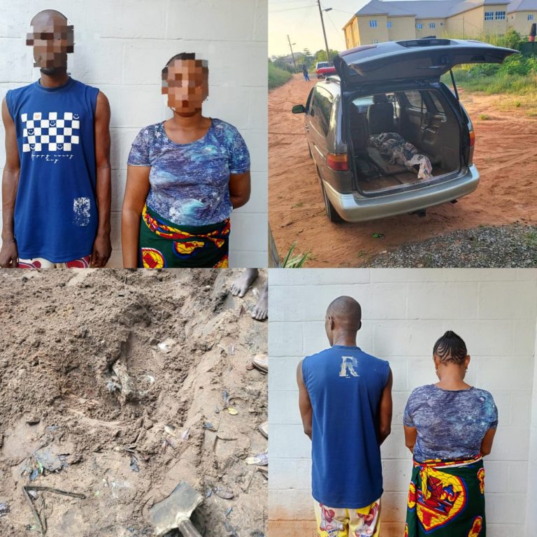 Enugu Couple Arrested for Murdering 70-Year-Old Woman, Demanding Ransom from Her Family