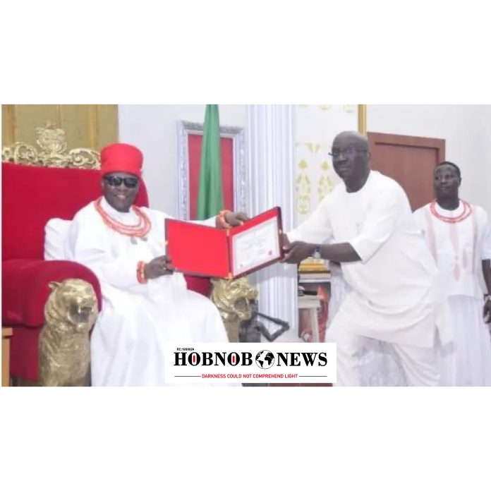 Oba of Benin Congratulates Governor Monday Okpebholo on Inauguration