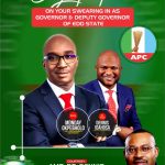 Dr. Dennis Aikoriogie Edoimioya Congratulates Newly Inaugurated Edo State Governor Monday Okpebholo and Deputy Dennis Idahosa