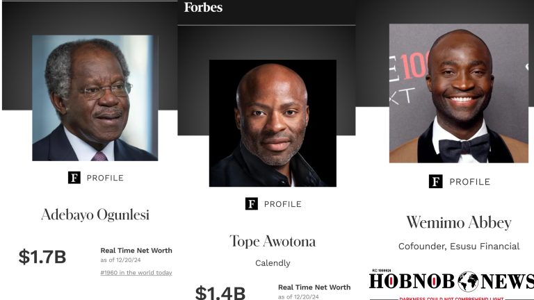 "Three Nigerians Recognized on Forbes 2024 List of Wealthiest Black Americans"