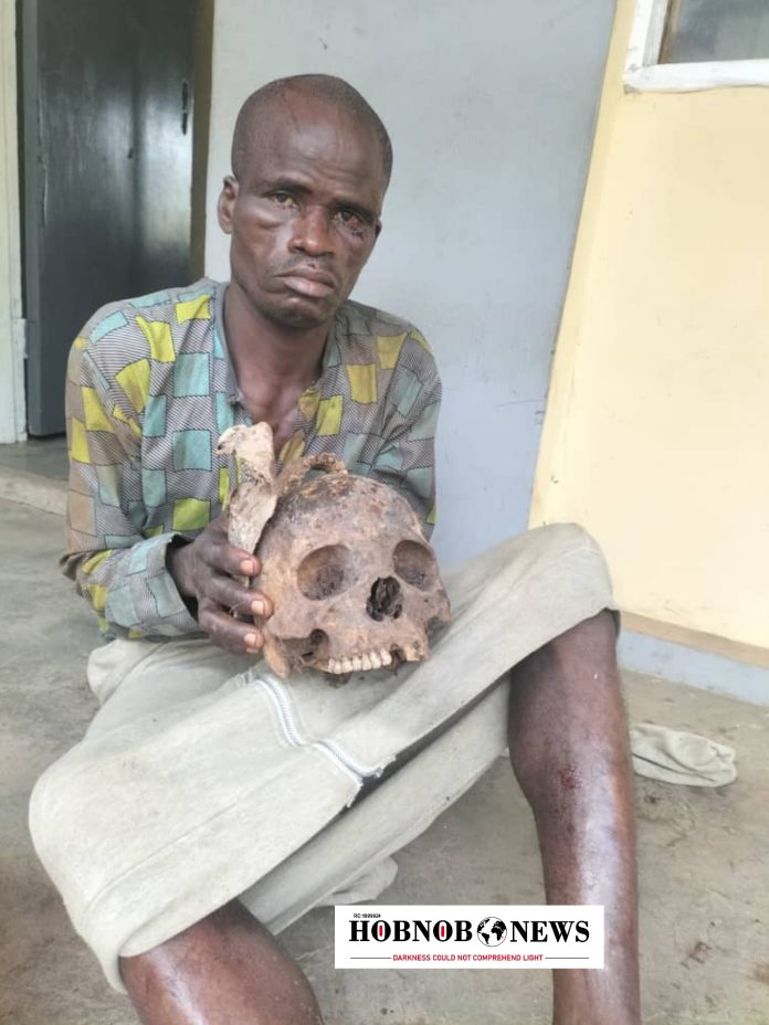 54-Year-Old Man Arrested in Ogun State for Exhuming Human Skull for Ritual