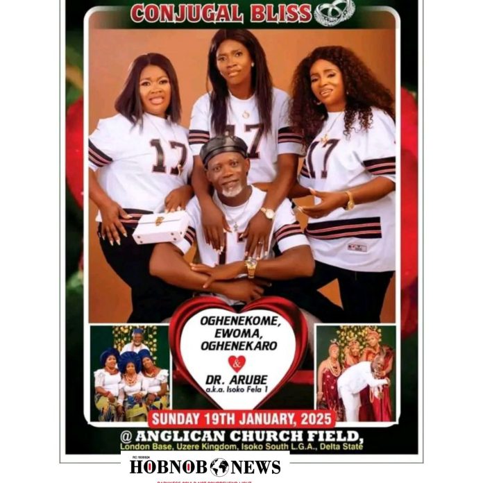 Isoko Musician Dr. Arube To Wed Three Brides At Once In Unprecedented Ceremony