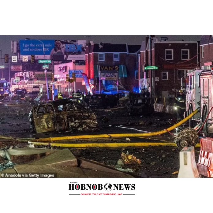 Air Ambulance Plane Crashes in Philadelphia, Killing Six and Engulfing Homes in Fireball