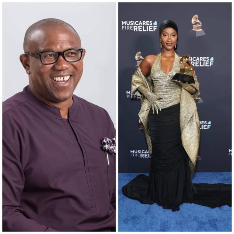 Peter Obi Congratulates Tems on Grammy Win, Celebrates Nigerian Youth’s Success in Entertainment