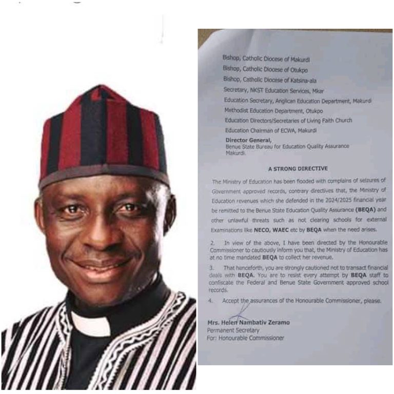 Benue State Ministry of Education Disowns BEQA’s Revenue Collection, Threats