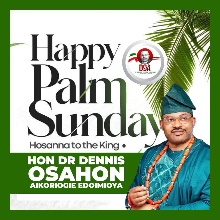Palm Sunday Message: A Time for Peace, Reflection, and Renewal