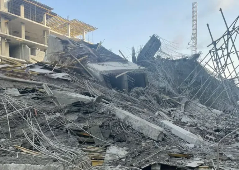 Lagos: Two Rescued as Uncompleted 3-Storey Building Collapses