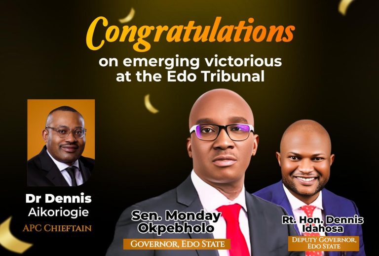 TRIBUNAL VICTORY: A NEW DAWN FOR EDO STATE