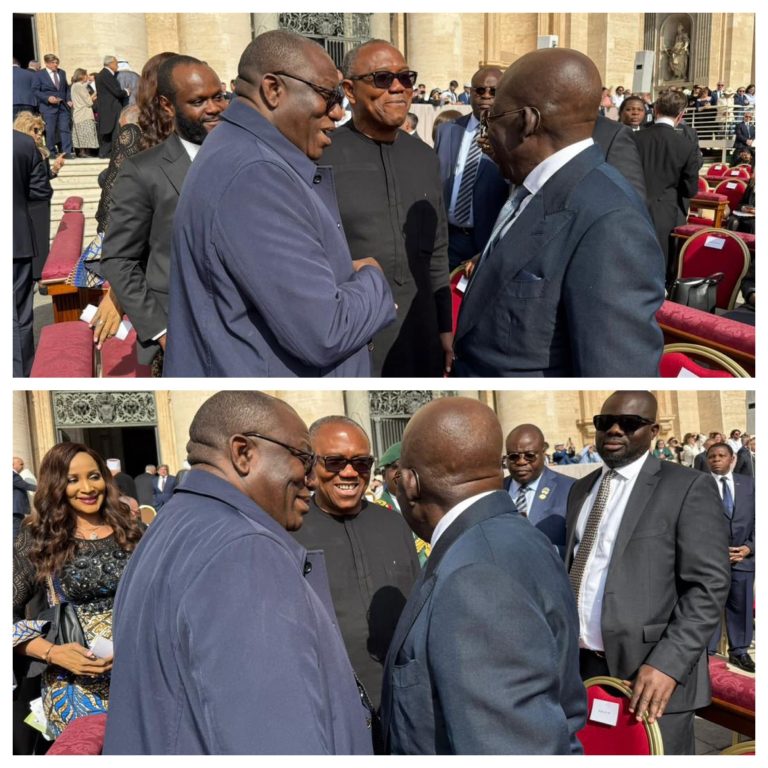 Tinubu, Obi, Fayemi Meet at Pope Leo XIV’s Installation Mass in Rome — Onanuga