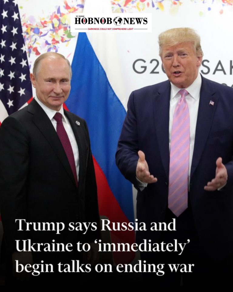 Trump Brokers Push for Russia-Ukraine Ceasefire After Call with Putin